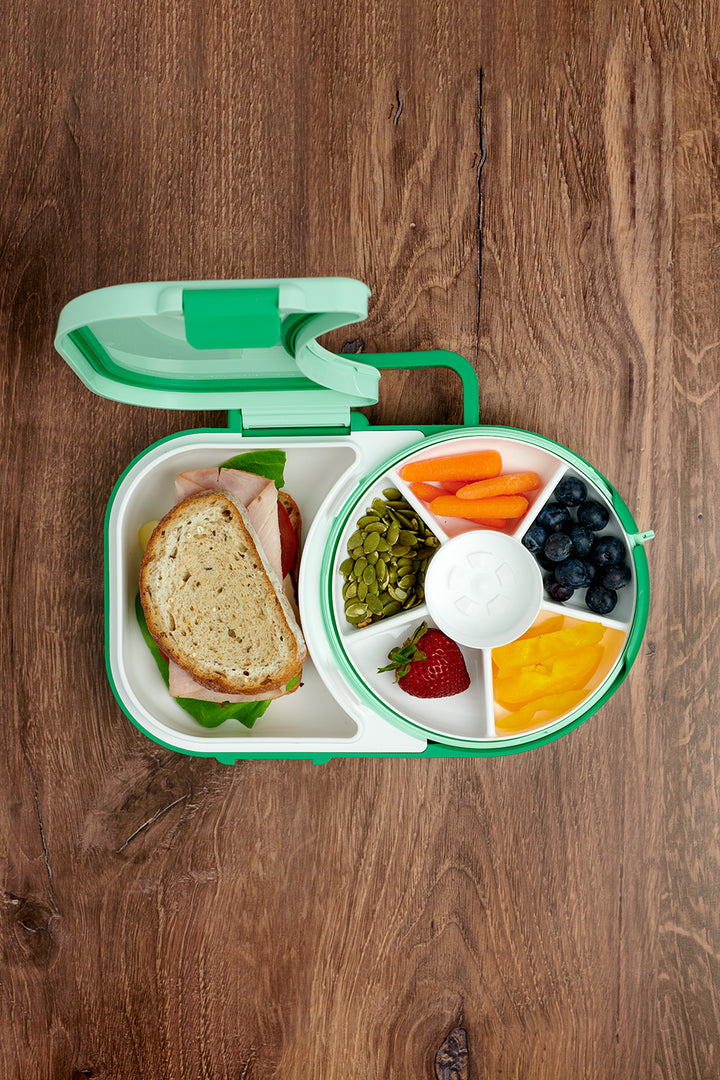 Gobe large snack and meal spinner lunch box