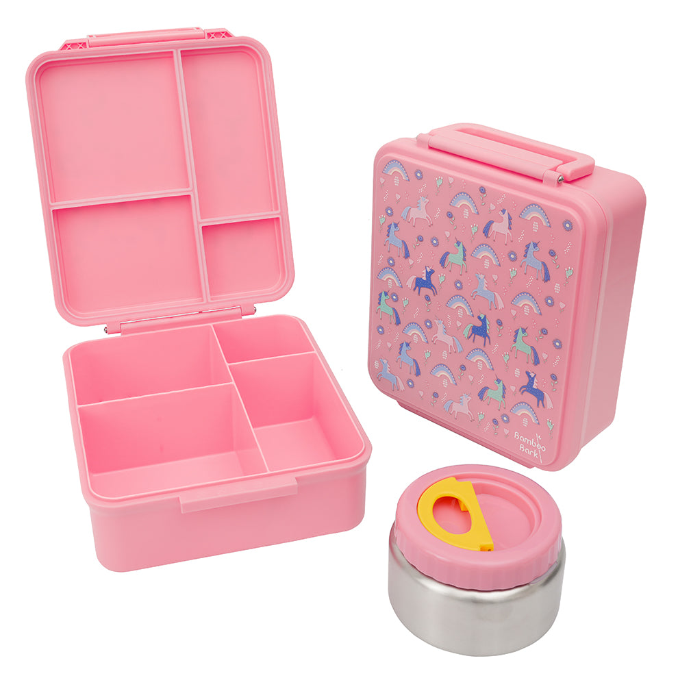 lunch box with 4 compartments & Food Jar