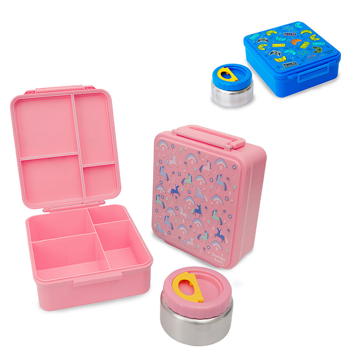 lunch box with 4 compartments & Food Jar