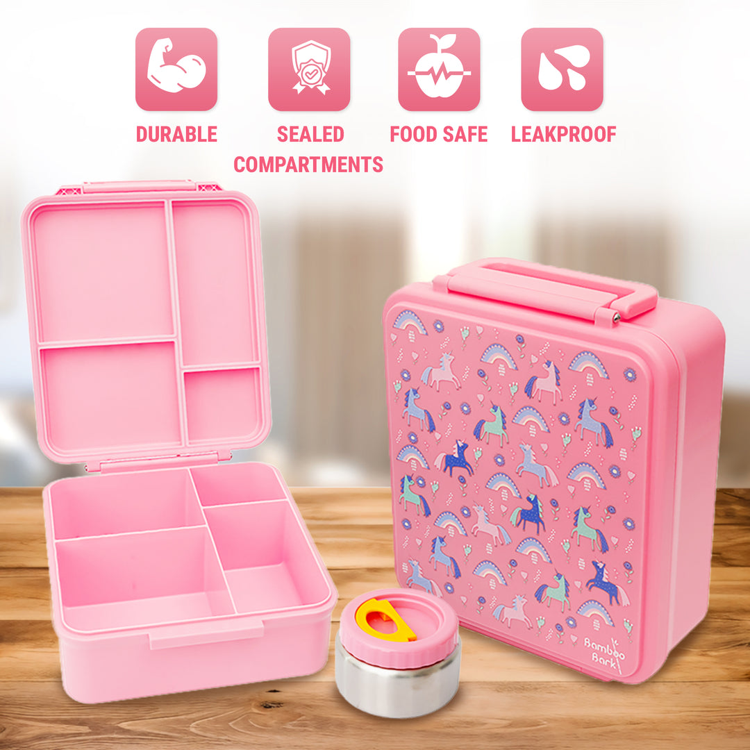 lunch box with 4 compartments & Food Jar