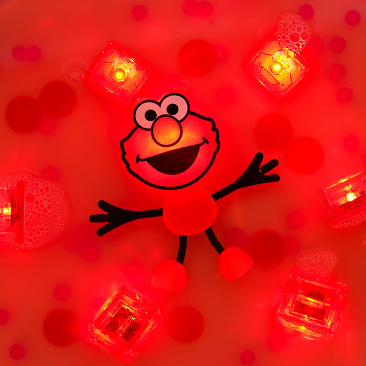 Glo Pals Sesame Street ELMO Light-Up Bath Toys, Colorful Glow , Safe Water Play, Kids friendly