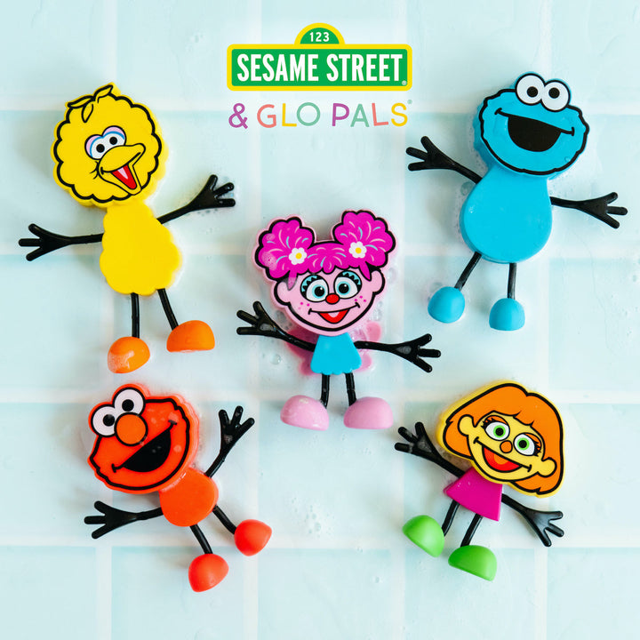 Glo Pals Sesame Street Light-Up Cookie Monster Character With Two Cubes, Colorful Glow , Safe Water Play, Sesame Street Characters